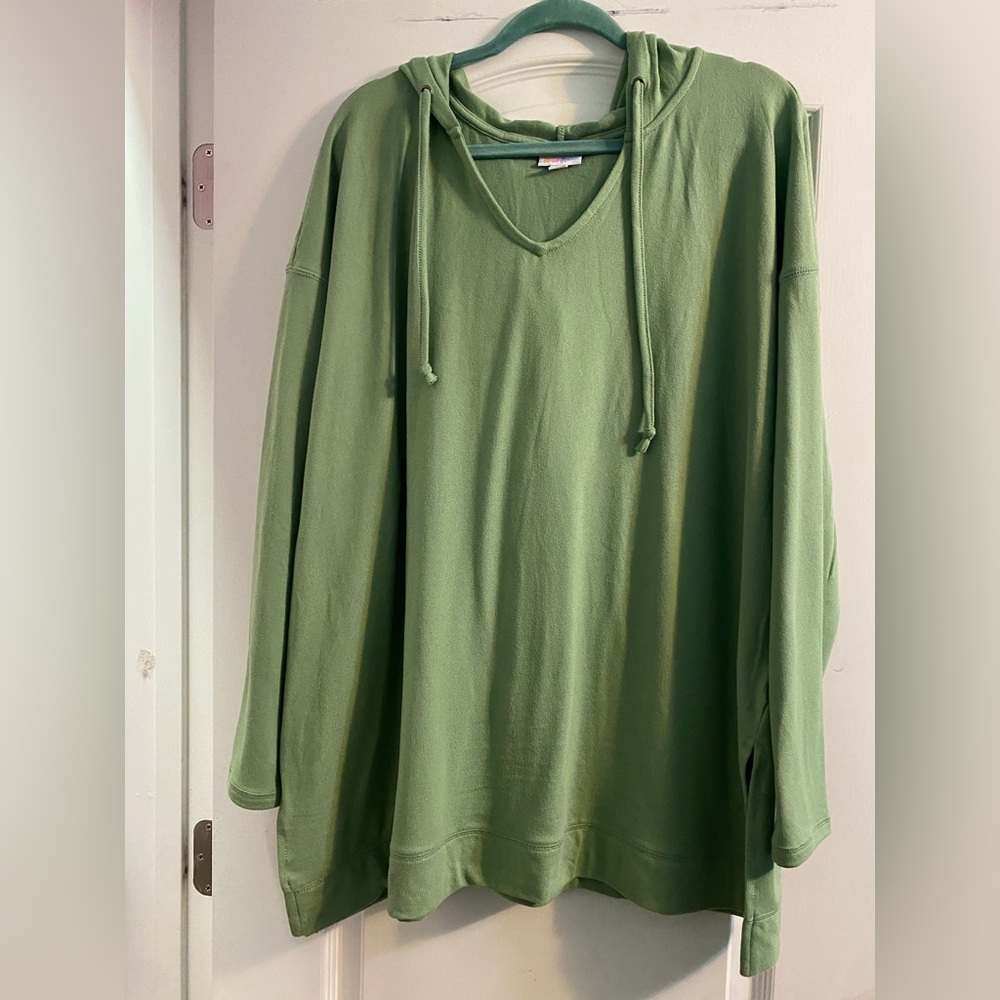 Lularoe Eliza Hoodie - Spring Green Color